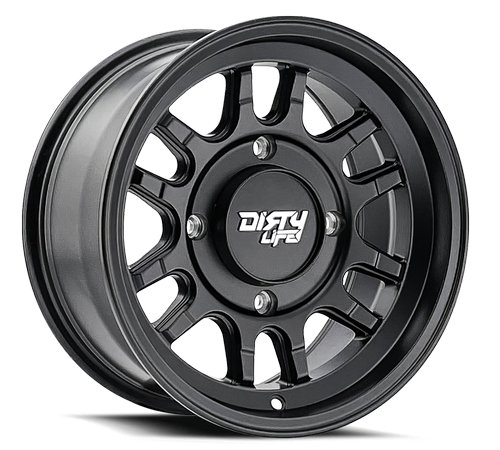 Canyon Sport SXS UTV 9310S Wheel Size: 15" x 7", Bolt Pattern: 4 x 137 mm [Matte Black]