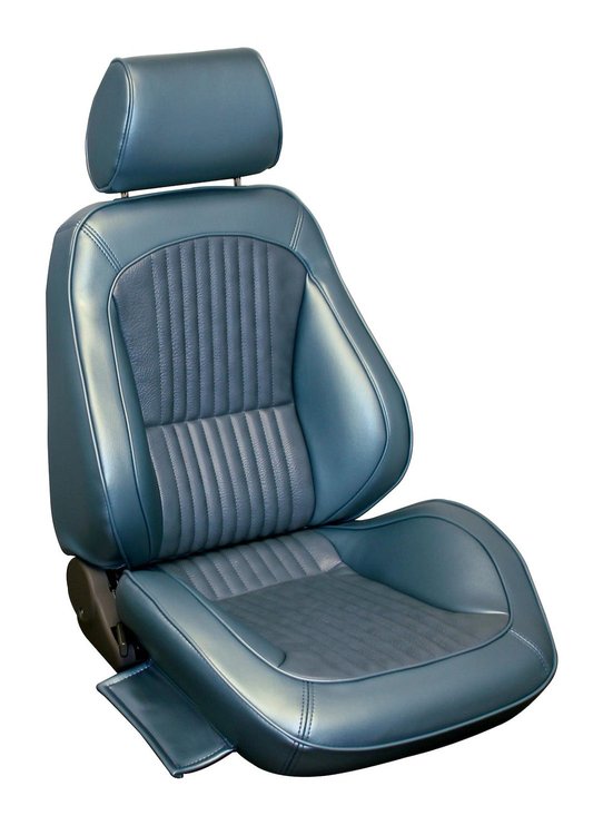 1969 Ford Mustang Standard Interior Light Nugget Gold Touring II Preassembled Reclining Front Bucket Seats