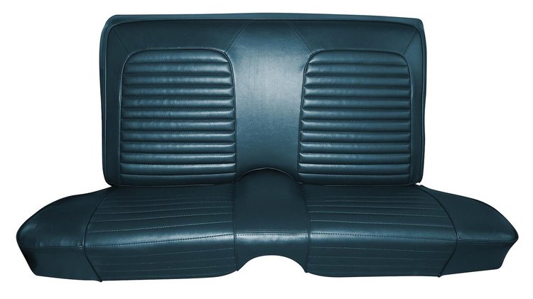 090284PARCH Interior Front Bucket and Rear Bench Seat Upholstery Set for 1969 Chevy Chevelle Malibu/SS Coupe [Parchment]
