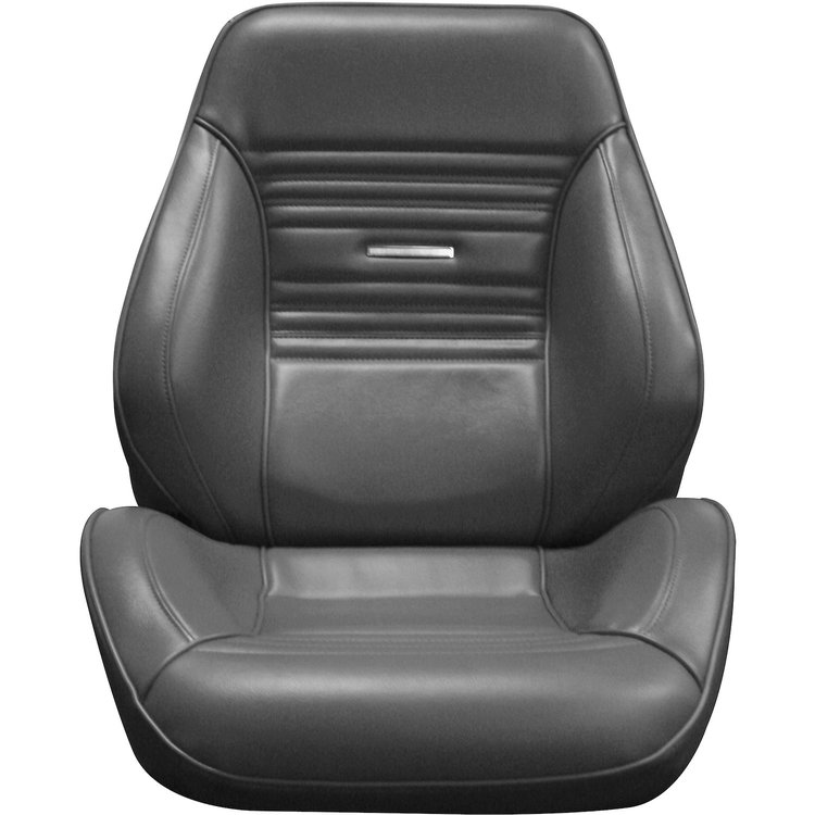 1967 Chevrolet Chevelle Malibu, El Camino and Super Sport Black Touring II Preassembled Reclining Front Bucket Seats