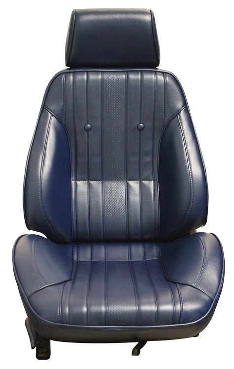 1969 Chevrolet Chevelle Malibu, El Camino and Super Sport Dark Blue Touring II Preassembled Reclining Front Bucket Seats