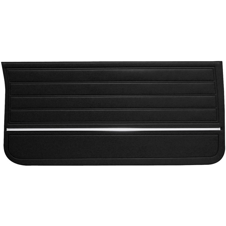 091033BLACK Interior Unassembled Front Door Panel Set for 1965 Chevrolet Chevelle Malibu, El Camino and Super Sport 