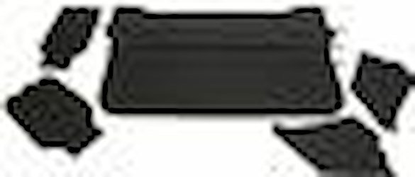 1968-69 El Camino Ribbed Grain Deluxe Headliner Kit 3 BOW  T=BLACK I=H-600