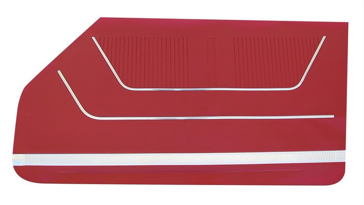 Interior 2-Door Front Door Panel Set 1964 Ford Galaxie 500 [White]