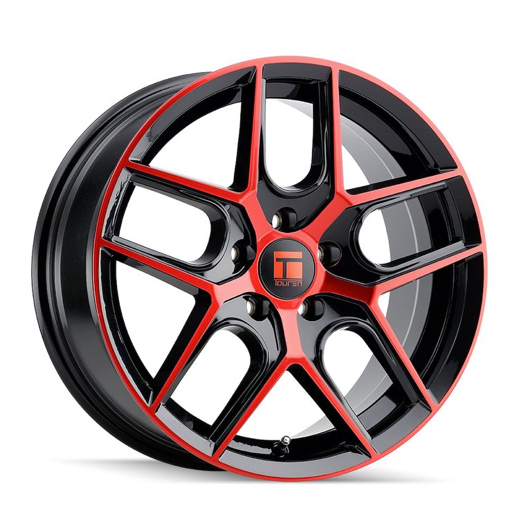 3279-7865BRT35 TR79 Series Wheel [Size: 17" x 8"] Gloss Black Machined With Red