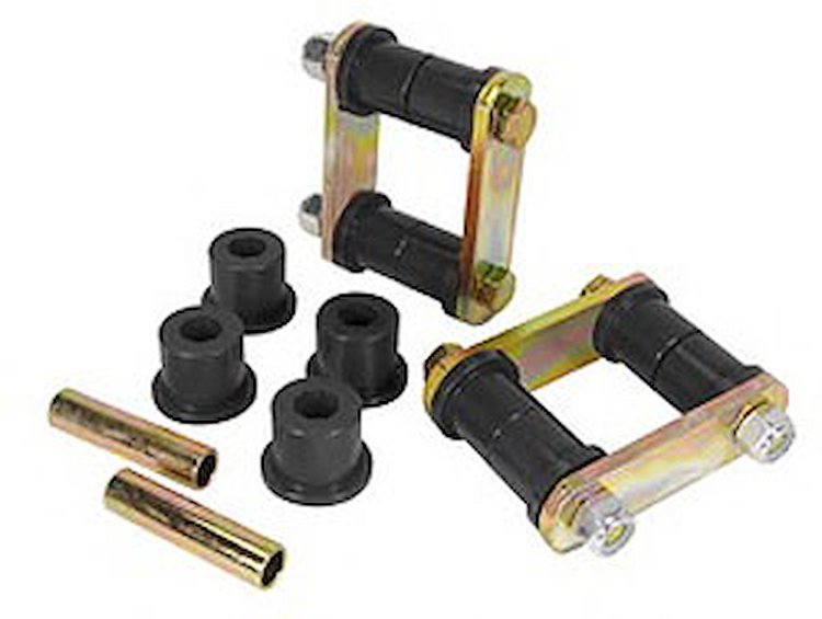 BUSHING AMC HD SPRING SHACKLE KIT 64-69 Black