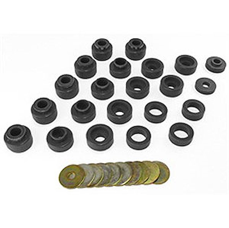 BUSHING WRANGLER BODY MOUNT 87-96 Black