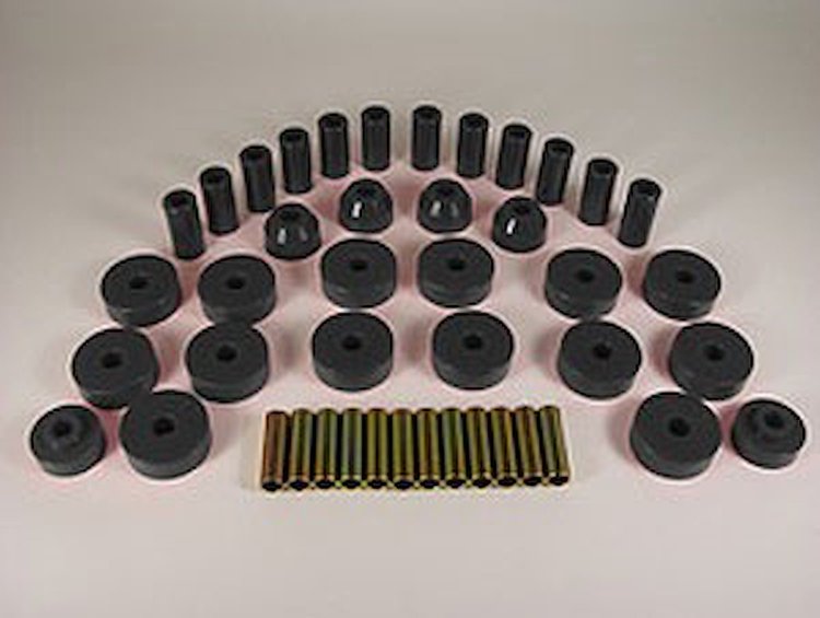 BUSHING TOTAL KIT JEEP CJ5/7 55-75 Black