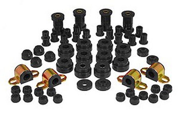 BUSHING TOTAL KIT JEEP CJ5/7 76-79 Black