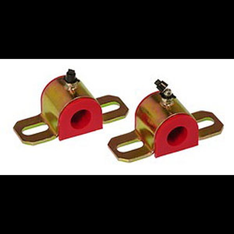 Greasable Universal Sway Bar Bushing Red Bracket Height 1 11/16 in./Width 1 1/2 in. - 4 7/16 in. Bar Dia. 1 1/16 in.