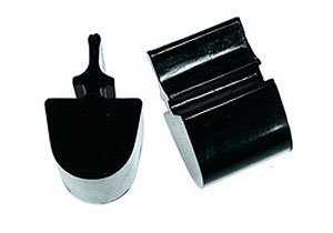 Bump Stop Kit Black Round Top Pull Through Style Pair