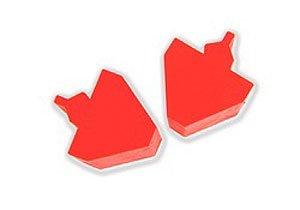 Bump Stop Kit Red Short Pyramid Style Pair
