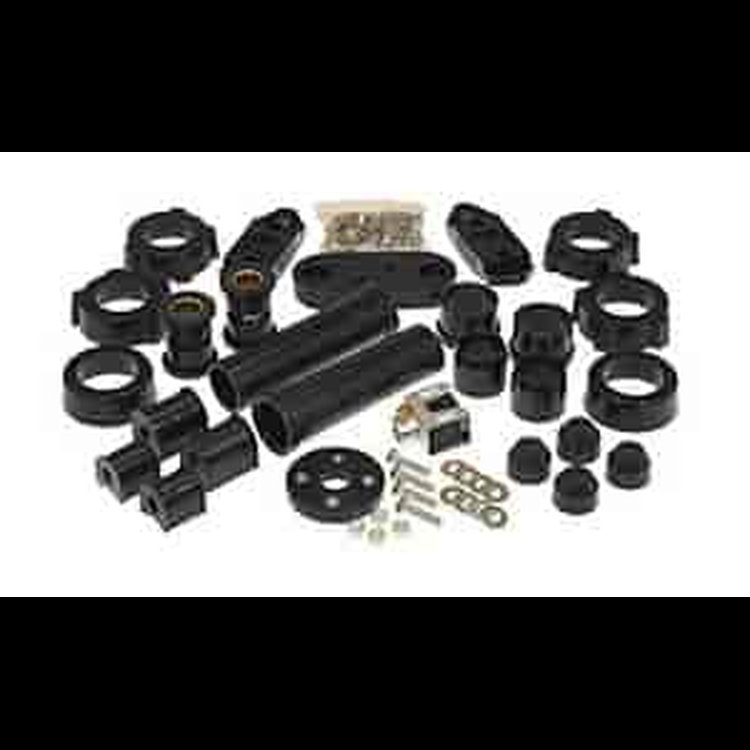 Total Kit; Black; Incl. Front Beam Bushings And C-Arm Rear/Drive Train/Shifter And Steering Bushings