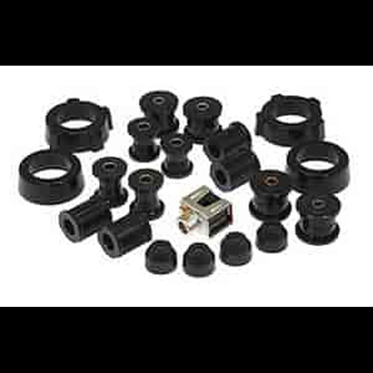 Total Kit Black Incl. C-Arm Front And Rear/Shifter Bushings/Spring Plate Grommet/Strut Arm/Sway Bar Bushings/Tie Rod Boots