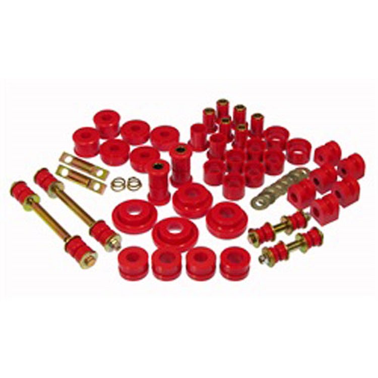 Total Kit Red Incl. C-Arm Front/Strut Arm/Sway Bar Bushings/Sway Bar End Links