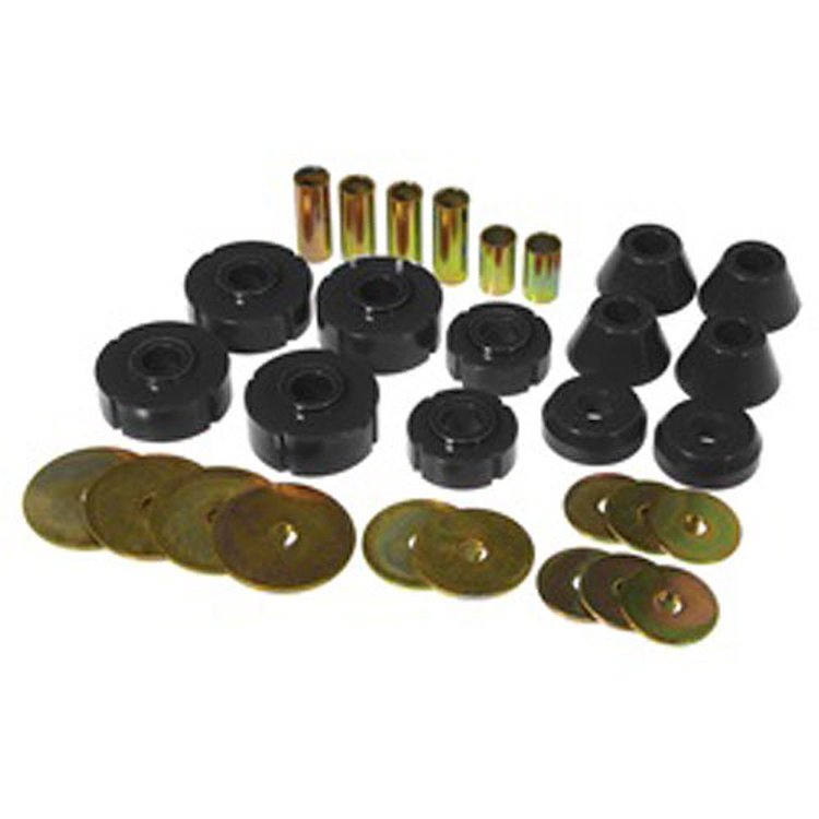 BUSHING GM BODY MOUNT KIT C10 73-80 Black