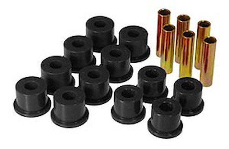 Leaf Spring Eye/Shackle Bushing Kit Black w/1.5 in. Outside Diameter Frame Shackle Bushings