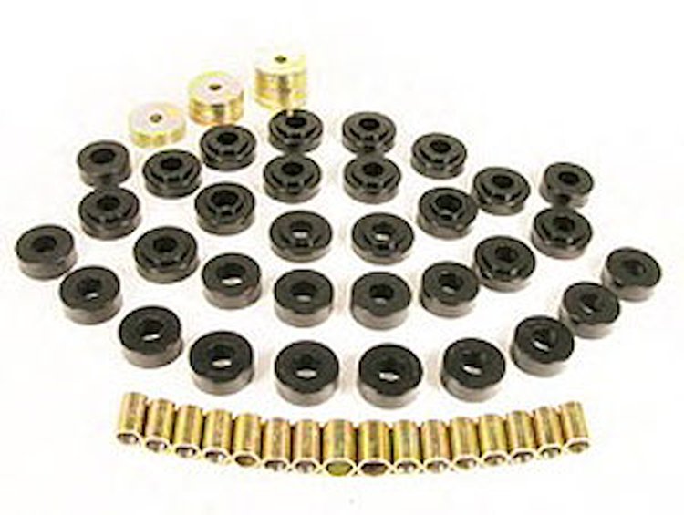 7-122-BL Body Mount Bushing Kit for 1965-1967 Chevrolet El-Camino & Monte Carlo Convertible [Black]
