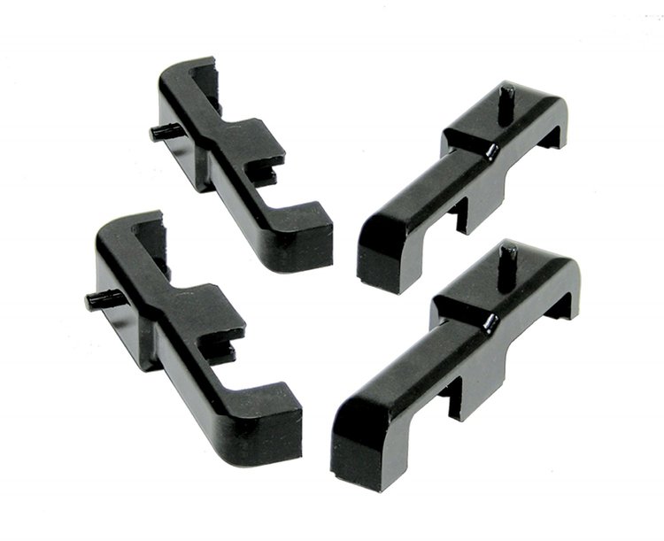 Radiator Isolator Kit Black 4 pc.