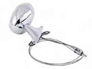 Chrome Side View Mirror Remote