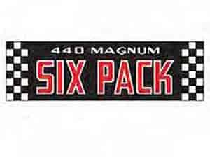 Air Cleaner Lid Decal "440 Magnum Six Pack"