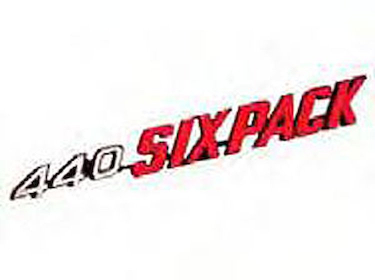 440 Six Pack Emblem 1970-71 Challenger