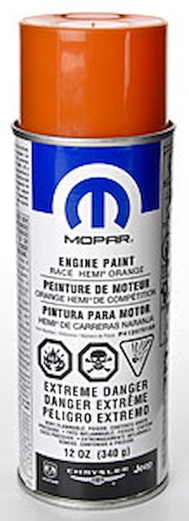 Mopar Engine Paint Race Hemi Orange
