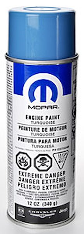 Mopar Engine Paint Turquoise