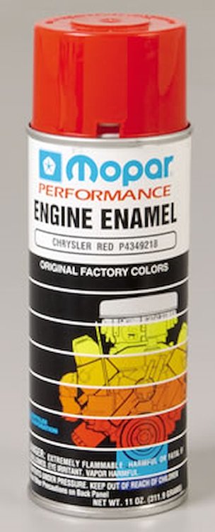 Mopar Engine Paint Red