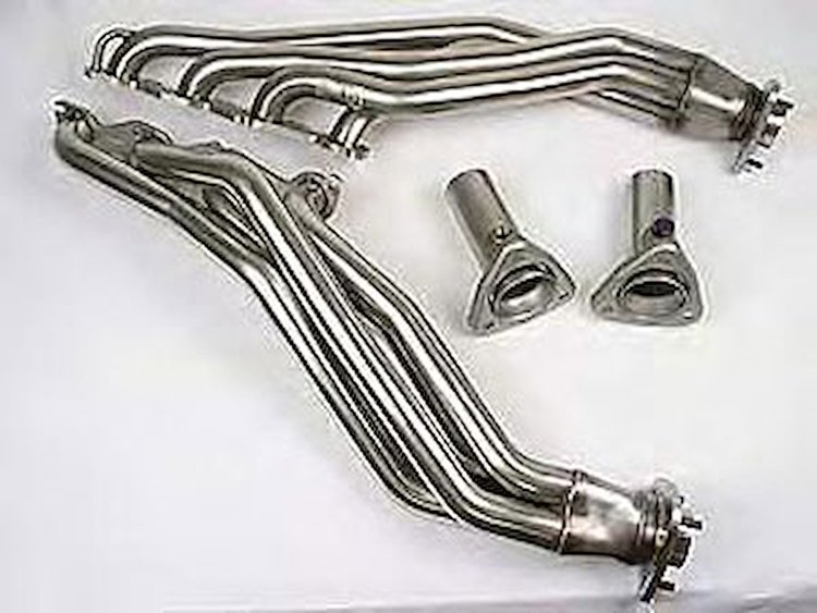 Exhaust Header Kit Triple Nickel-Chrome Finish