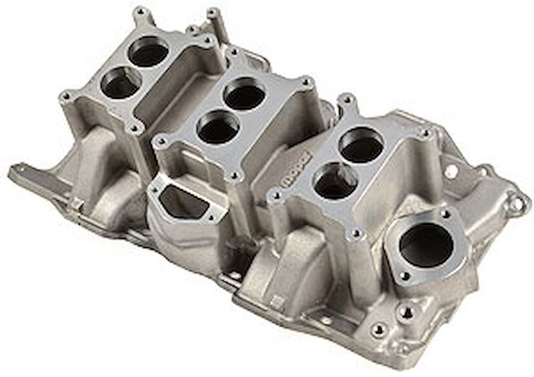 Six Pack Aluminum Intake Manifold 1967-91 Small-Block Engines