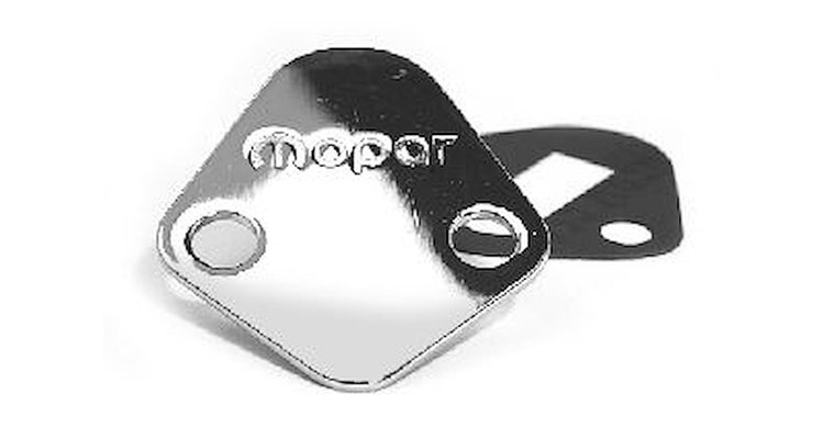 Fuel Pump Block-Off Plate Chrome