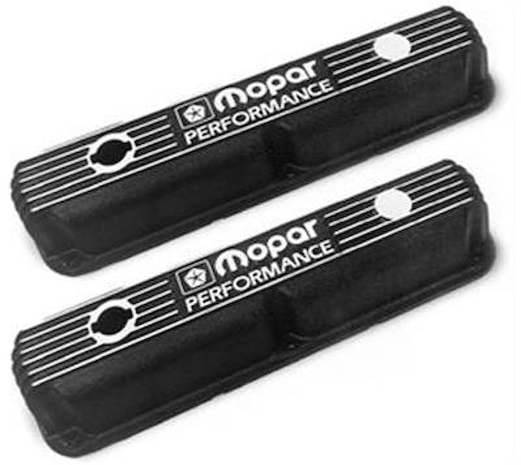 Black Aluminum Valve Covers 318/340/360 Small Block Engines