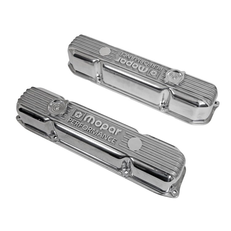 Polished Aluminum Valve Covers 383/400/440 Big Block Engines