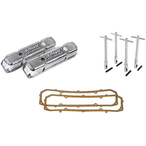 Polished Aluminum Valve Cover Kit for Big Block Mopar