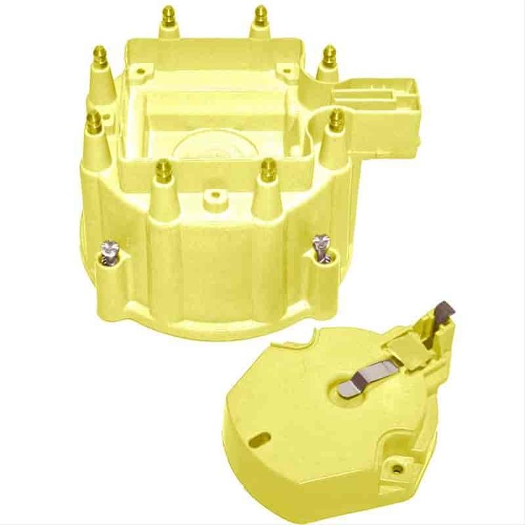 Yellow Cap-GM D.U.I. V-8 Internal Coil- L-Clamp Style