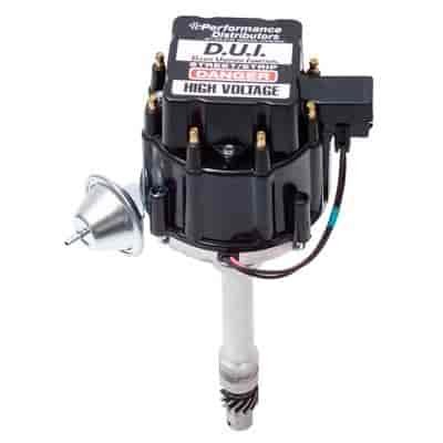 Street/Strip Distributor Black for GM Small/Big Block V8