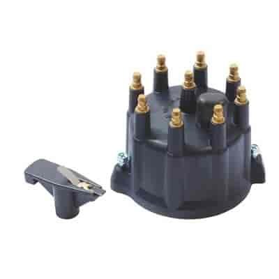 Black- Ignition Part-Brass Terminal Cap & Rotor- 92- 03 Dodge Ram-
