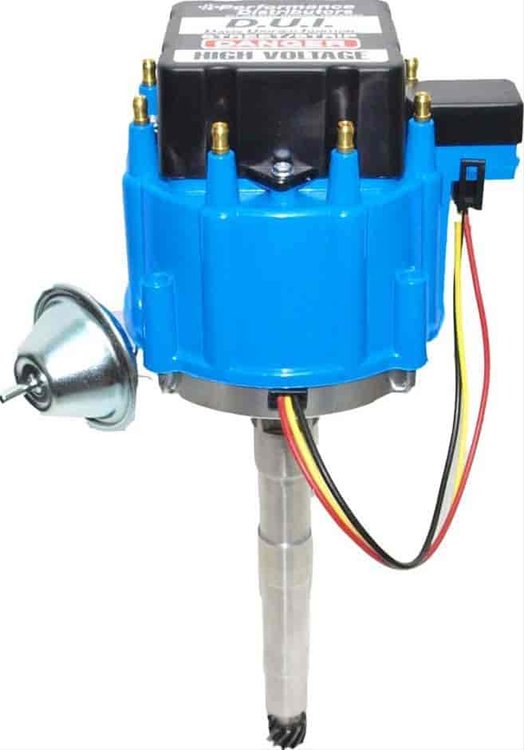 DUI Distributor Street/Strip Version Ford Flathead 1949-1953 Blue Cap