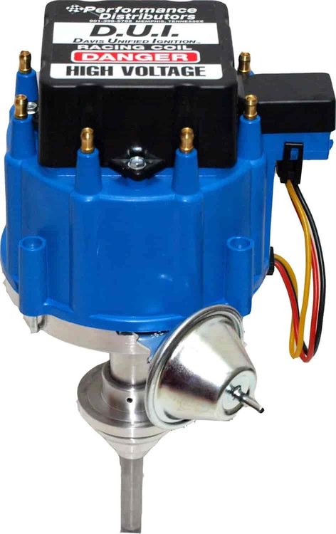 Distributor-Blue Cap-Chrysler 318-344-360 cid Vacuum Advance