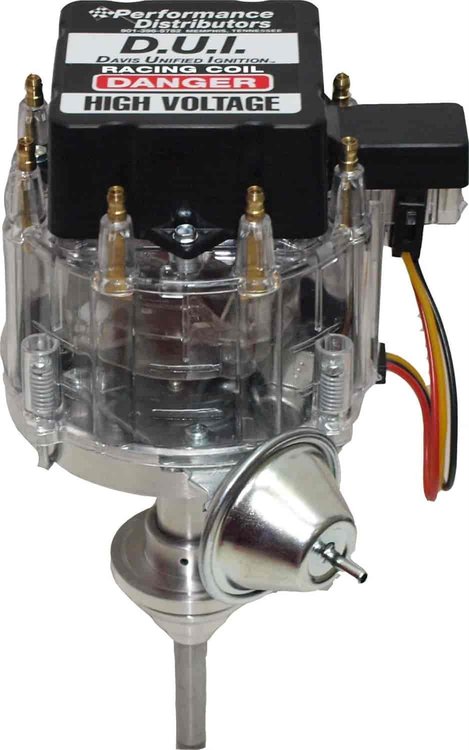 Distributor-Clear Cap-Chrysler 318-344-360 cid Vacuum Advance