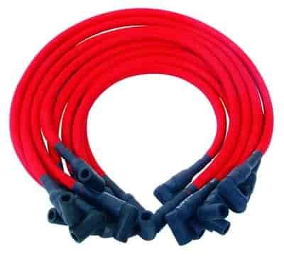 Davis Unified Livewires D.U.I. Ignition Spark Plug Wires- HEI Term -Black-S.B. Chevy- Under Headers- 90 degree Boot