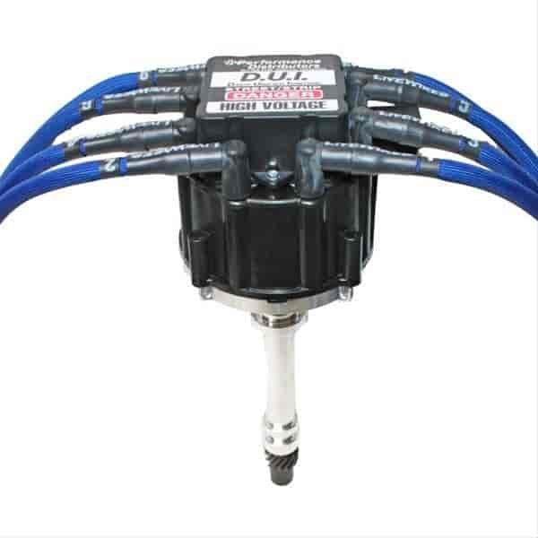 Cross-Fire Plug Wires- HEI Term -Purple-S.B. Chevy- Over Valve Covers- 90 Degree Boot