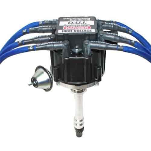 Street/Strip Distributor With Cross-Fire Cap Black for GM Small/Big Block Engines