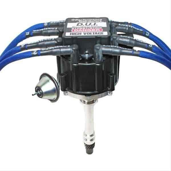 Deluxe Street/Strip DUI Distributor-Black Cap-All SB & BB Chevy V-8 s