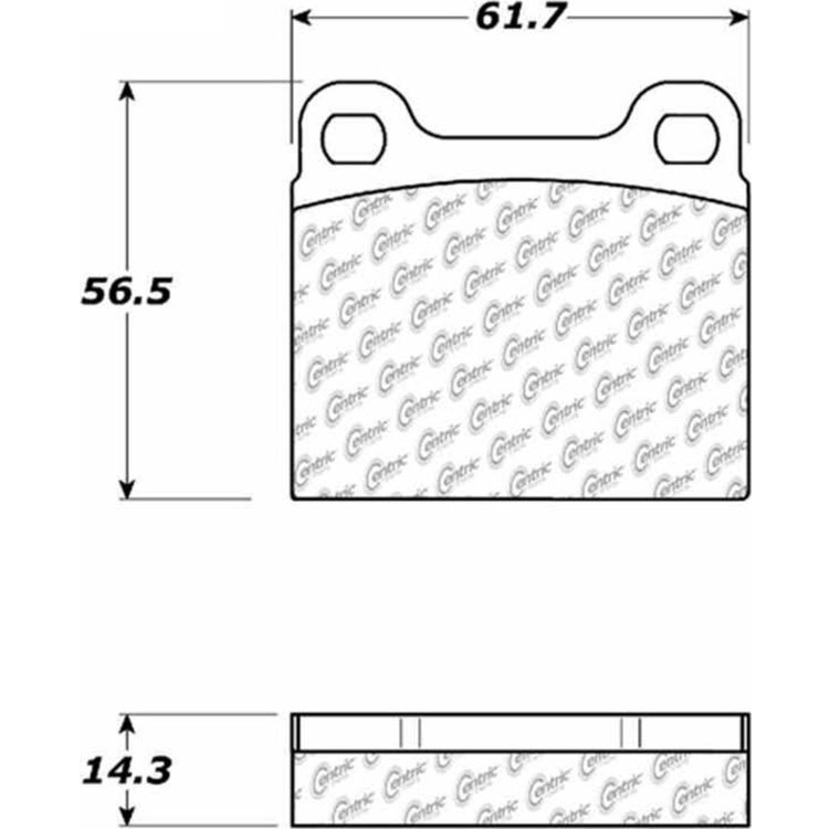 PosiQuiet Semi Met Pads 1971-1973 Ferrari Dino 246 GT Dino 246 GTS