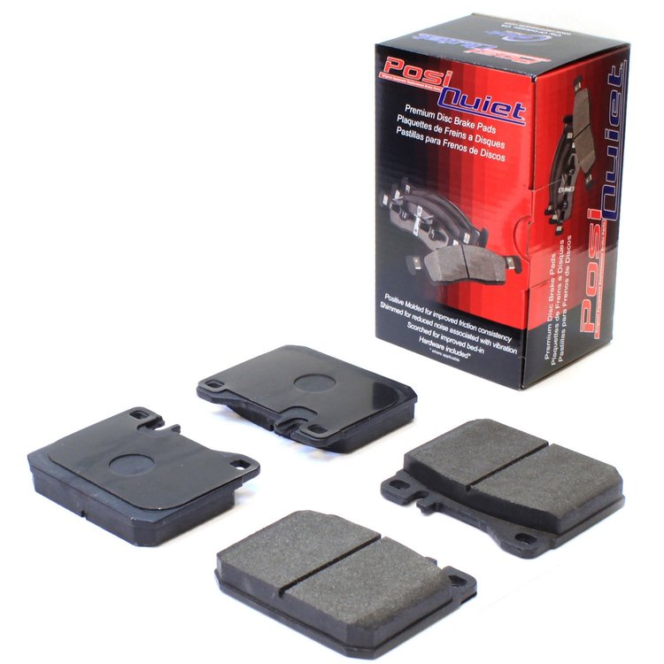 PosiQuiet Semi Met Pads 1972-1980 Mercedes-Benz 230 240D 280 280C 280CE 280E 280S 280SE 280SEL 300CD