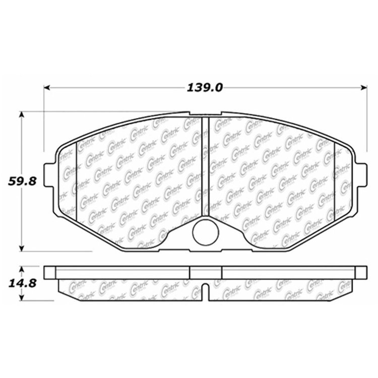 PosiQuiet Semi Met Pads 1990-1995 Infiniti Q45