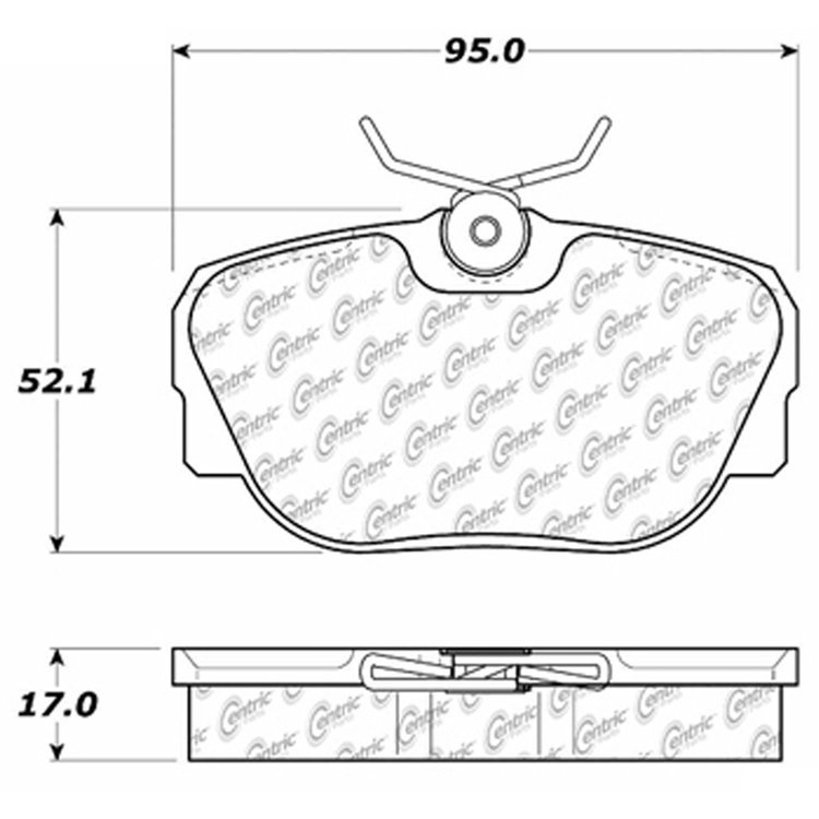 PosiQuiet Semi Met Pads 1984-2004 BMW Land Rover Mercedes-Benz Saab 190D 190E 318i 318is 325 325e 32