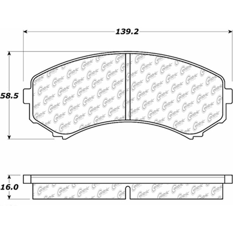 PosiQuiet Semi Met Pads 1992-1993 Mazda MPV